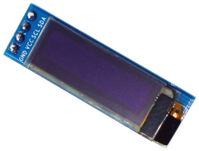 Makerfabs 0.91" I2C OLED 128x32 Display Module (Blue, SSD1306)