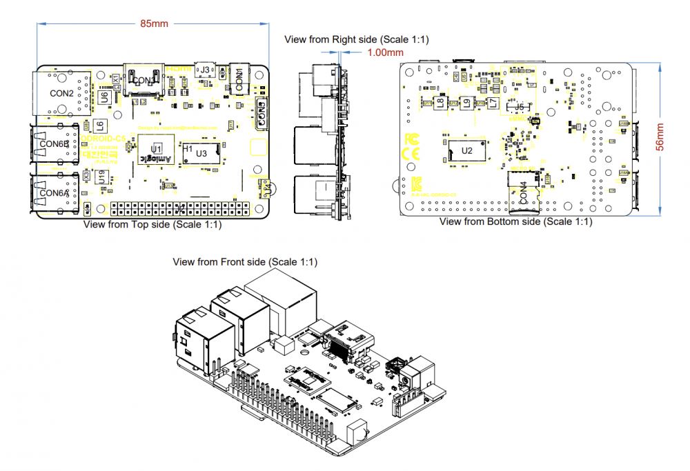 ODROID-C5 - Power-Efficient Quad-Core SBC