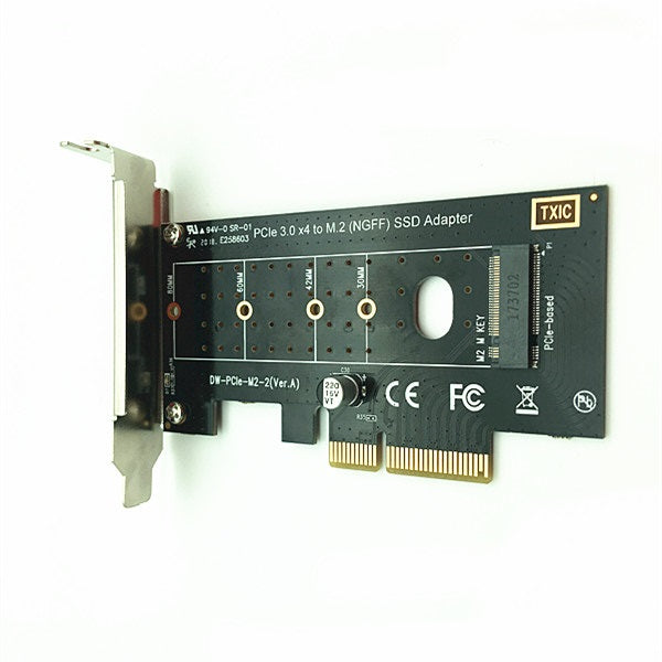 PCIe x4 to M.2/NGFF NVMe SSD Interface Card for ROCKPro64 by Pine64
