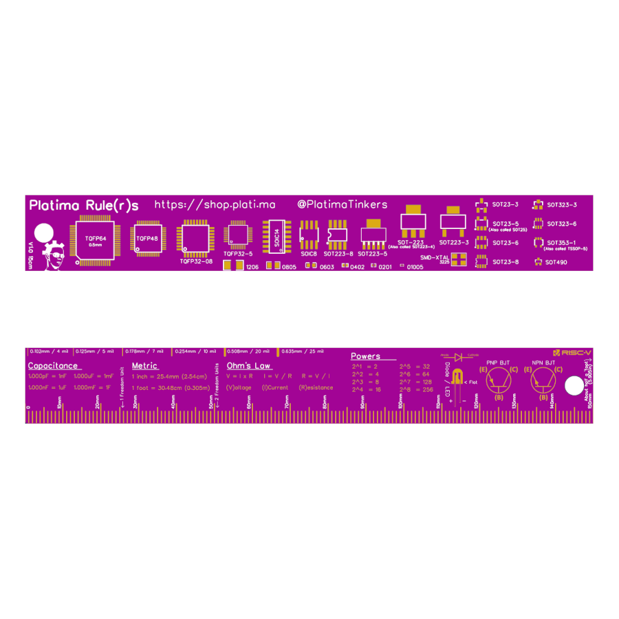 Platima Rule(r)s PCB Ruler