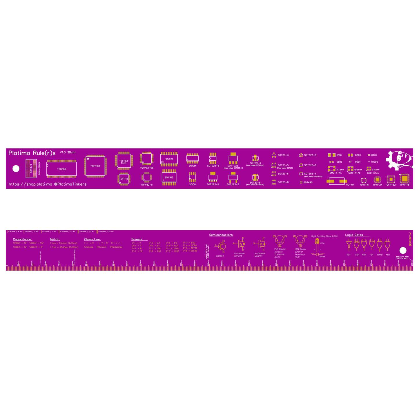 Platima Rule(r)s PCB Ruler