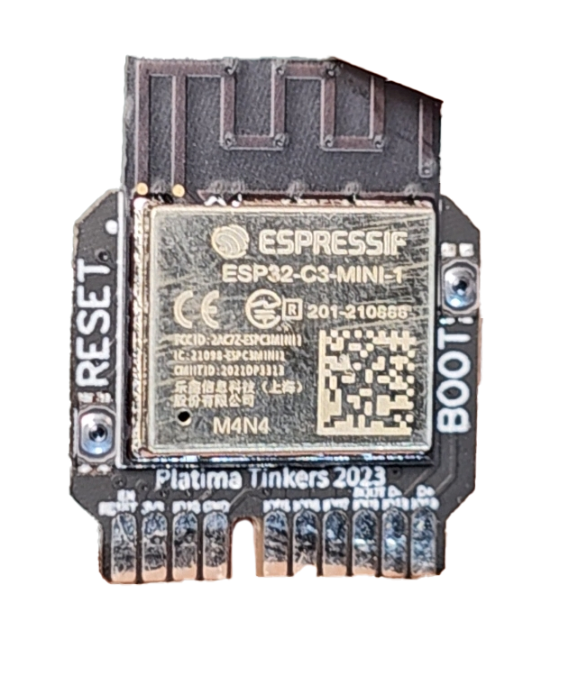 ESP32-CX Riser v1.1 -Assembled w ESP32-C3 and LED