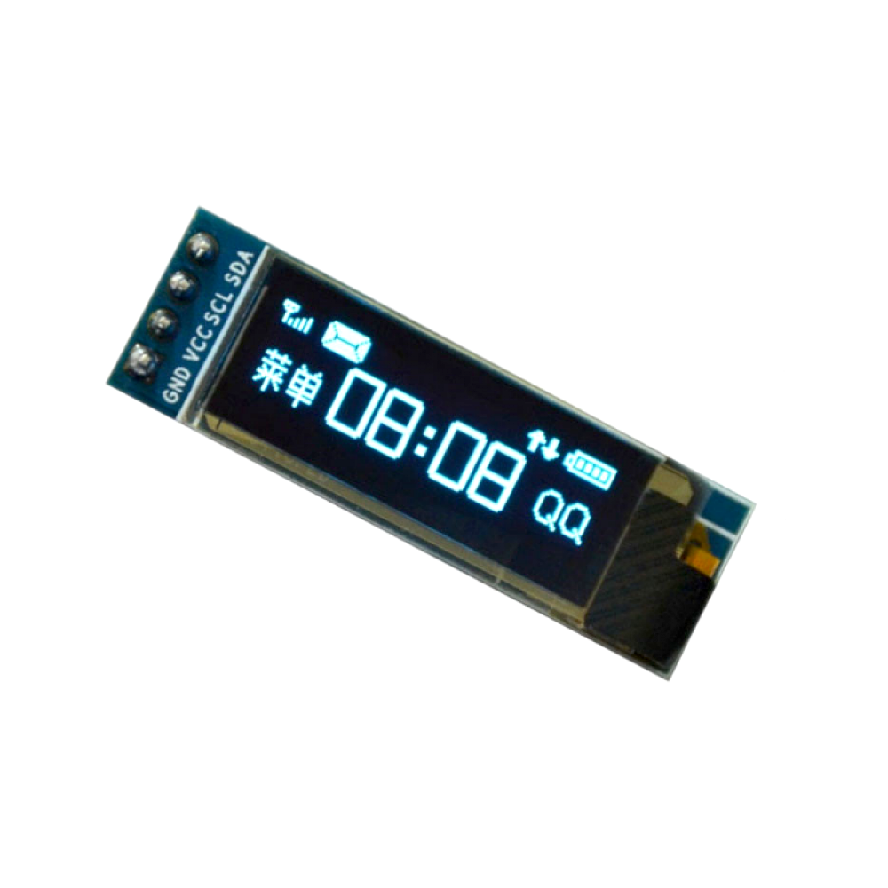 Makerfabs 0.91" I2C OLED 128x32 Display Module (Blue, SSD1306)