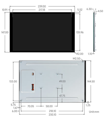 Waveshare 10.1inch 800x1280 DSI Capacitive Touch Display