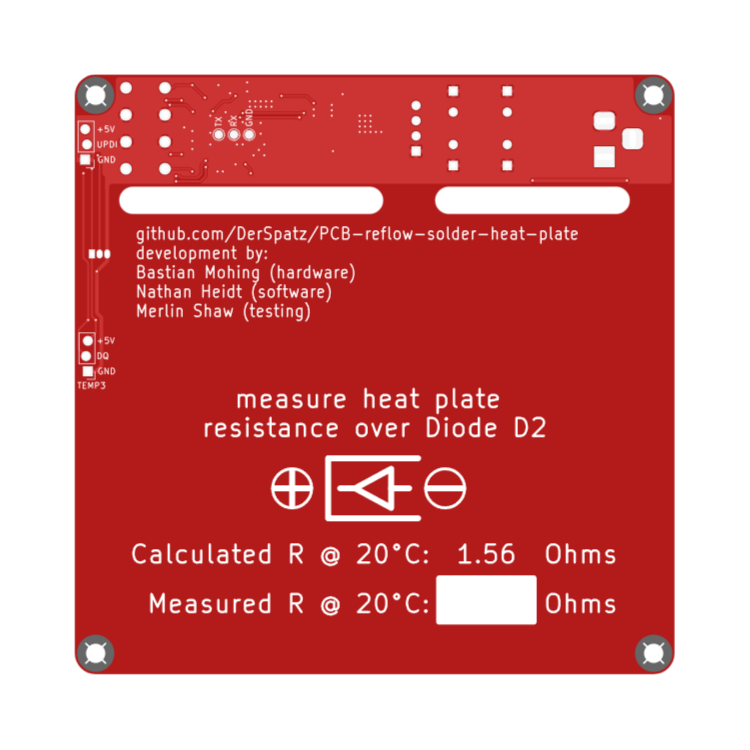 DerSpatz PCB Solder Reflow Heat Plate V1.1
