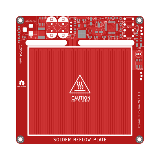 DerSpatz PCB Solder Reflow Heat Plate V1.1