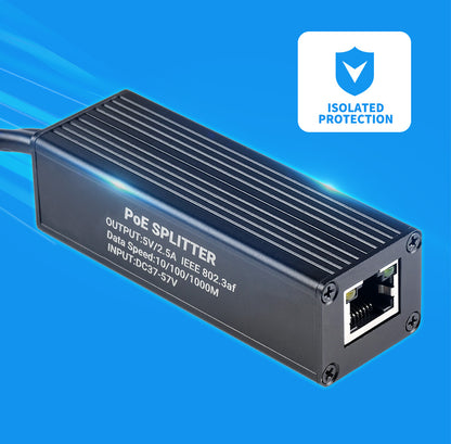 USB Type-C PoE Splitter (Gigabit, 5V 2.5A)