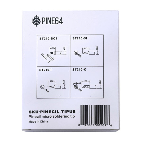 Pinecil Micro Soldering Tip Set