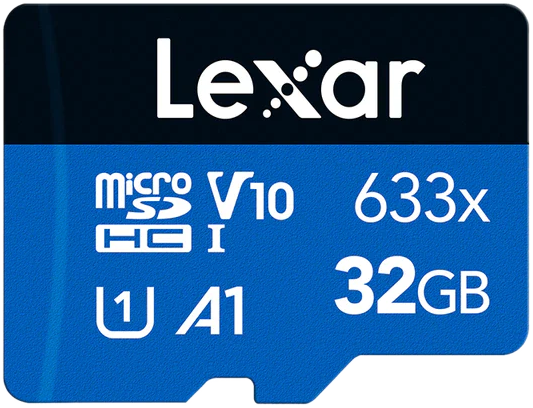 Lexar 32GB "Blue Series" 633x microSDHC Card