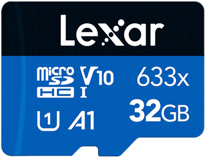 Lexar 32GB "Blue Series" 633x microSDHC Card