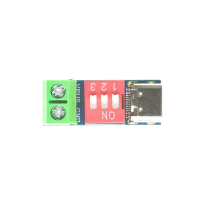USB-C PD Trigger Module, DIP Switch Voltage Select (5–20V)