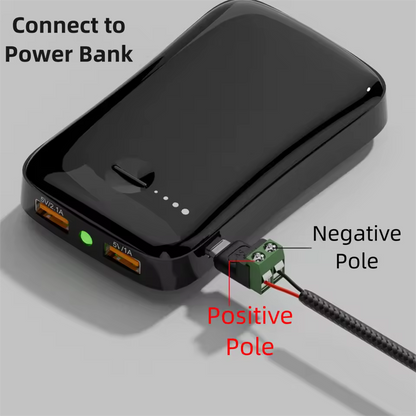USB-C to 2-Pin Screw Terminal Adapter, Solderless (5V, 3A)